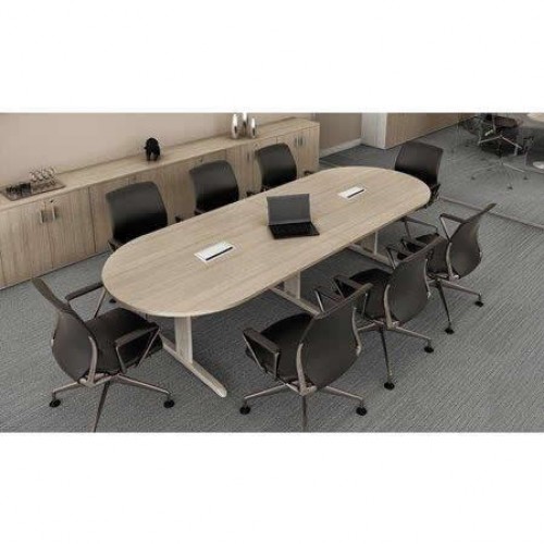 Mesa Reunião Pé Tampo Oval 0059M