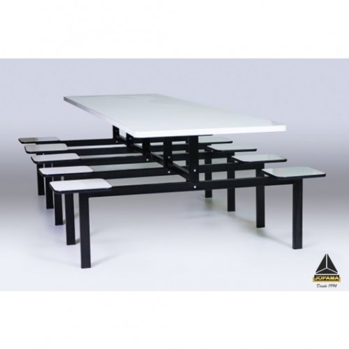 Mesa Refeitório com Bancos Fixos 10 Lugares - 0206RF